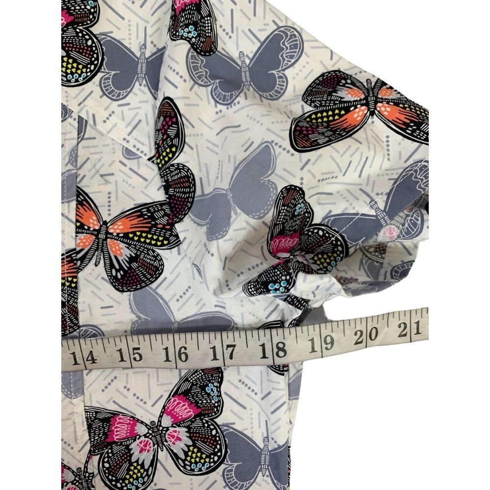 Scrubstar Women's Butterflies Scrub Top - Picture 5 of 6